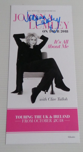Joanna lumley autographed - joanna, tour