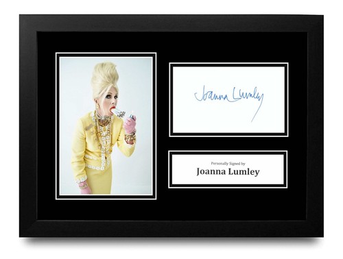 Joanna lumley signed framed - lumley,