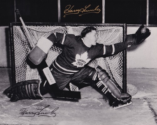 Harry lumley autographed - harry,