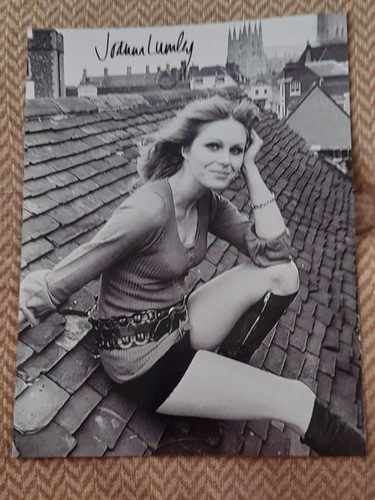 Joanna lumley autograph photo - lumley,