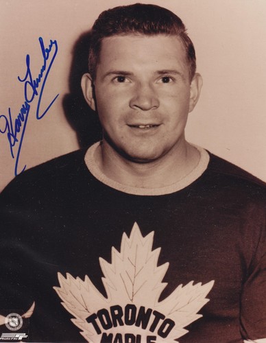 Harry lumley autographed - harry,